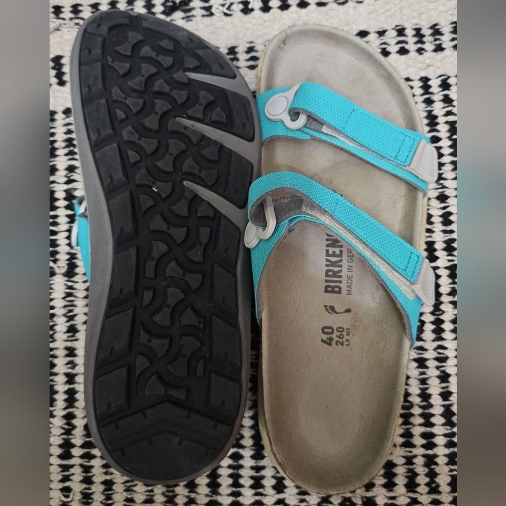 Birkenstock Blue Sandals with Adjustable Straps